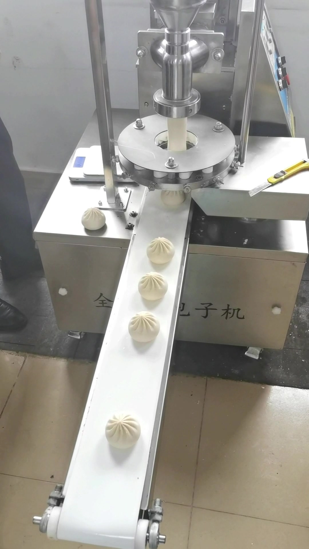 两口子要做150克大包子,看看全自动包子机如何做