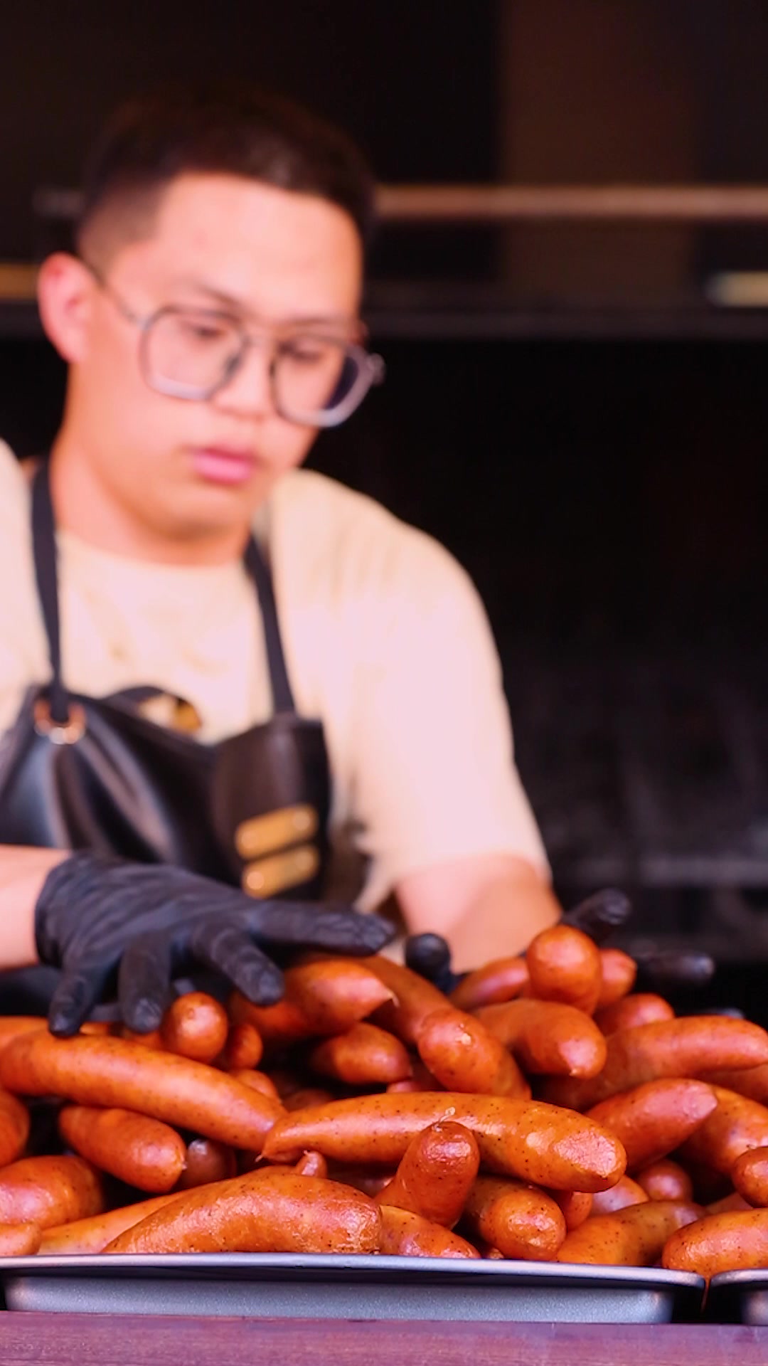 美式超级BBQ——烟熏黑椒牛肉香肠 美式烤肉