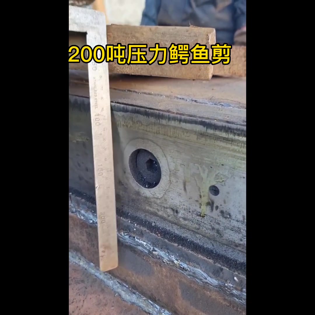 200吨压力鳄鱼剪切机