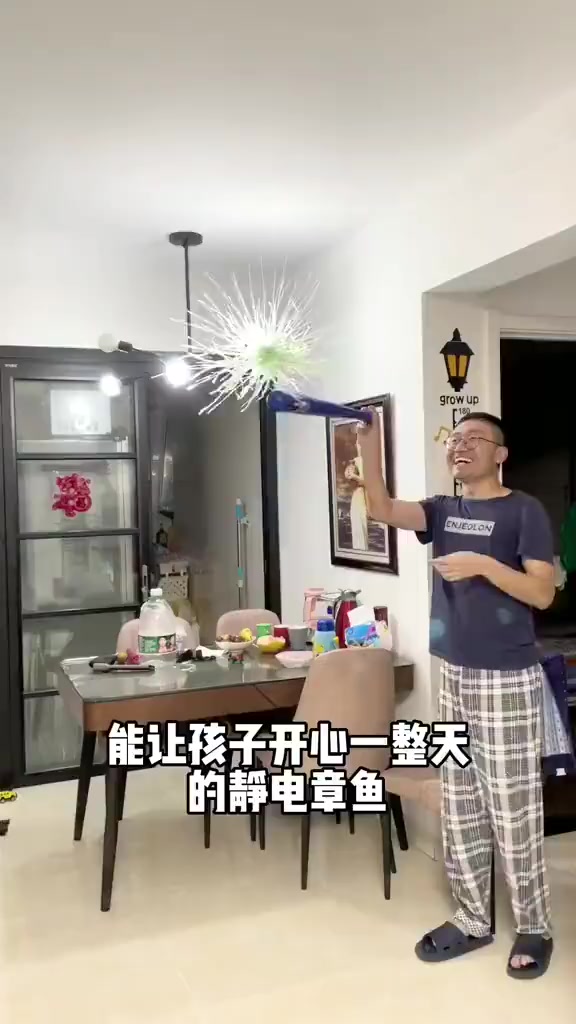 在家就能做的静电章鱼实验,笑的比孩子开心[gf]1f603[/gf]