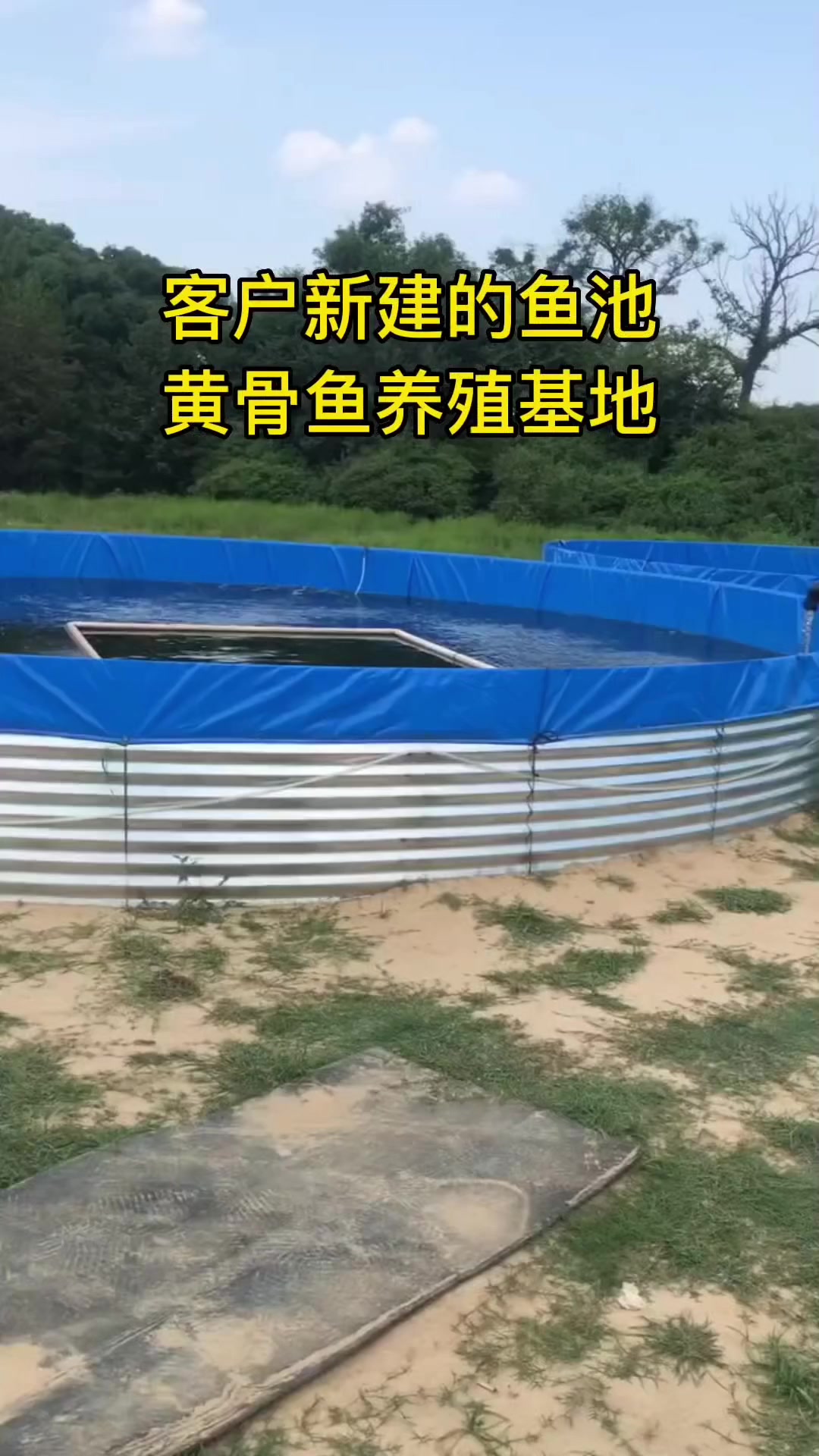 客户新做的池子,黄骨鱼养殖基地!