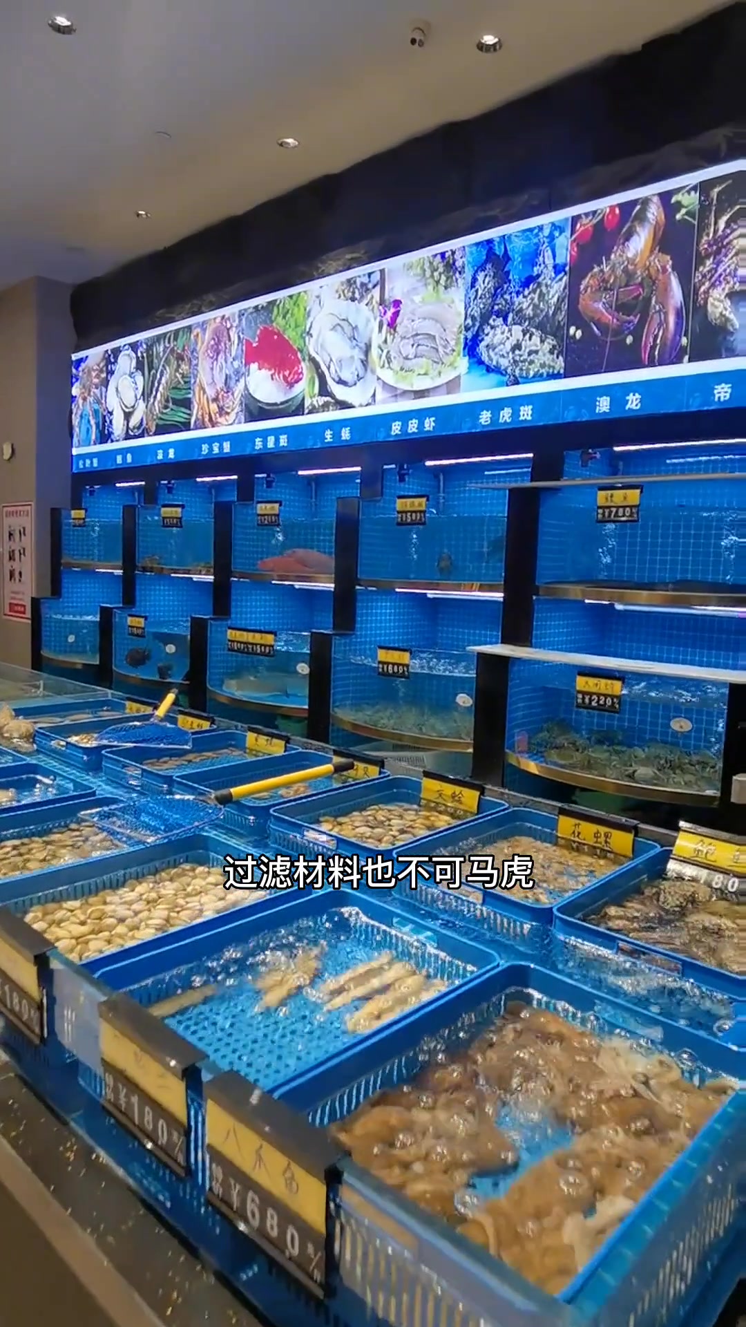 #海鲜池 酒店海鲜缸-饭店海鲜池,海鲜缸过滤循环系统,鱼缸定做