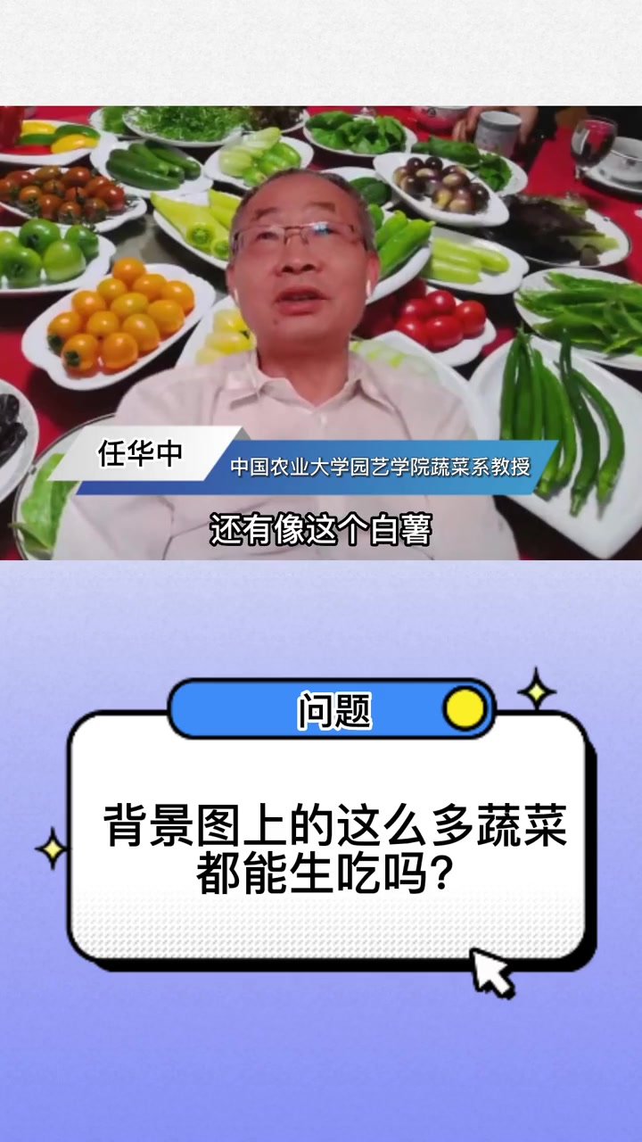 背景图上的这么多蔬菜都能生吃吗?蔬菜 饮食健康