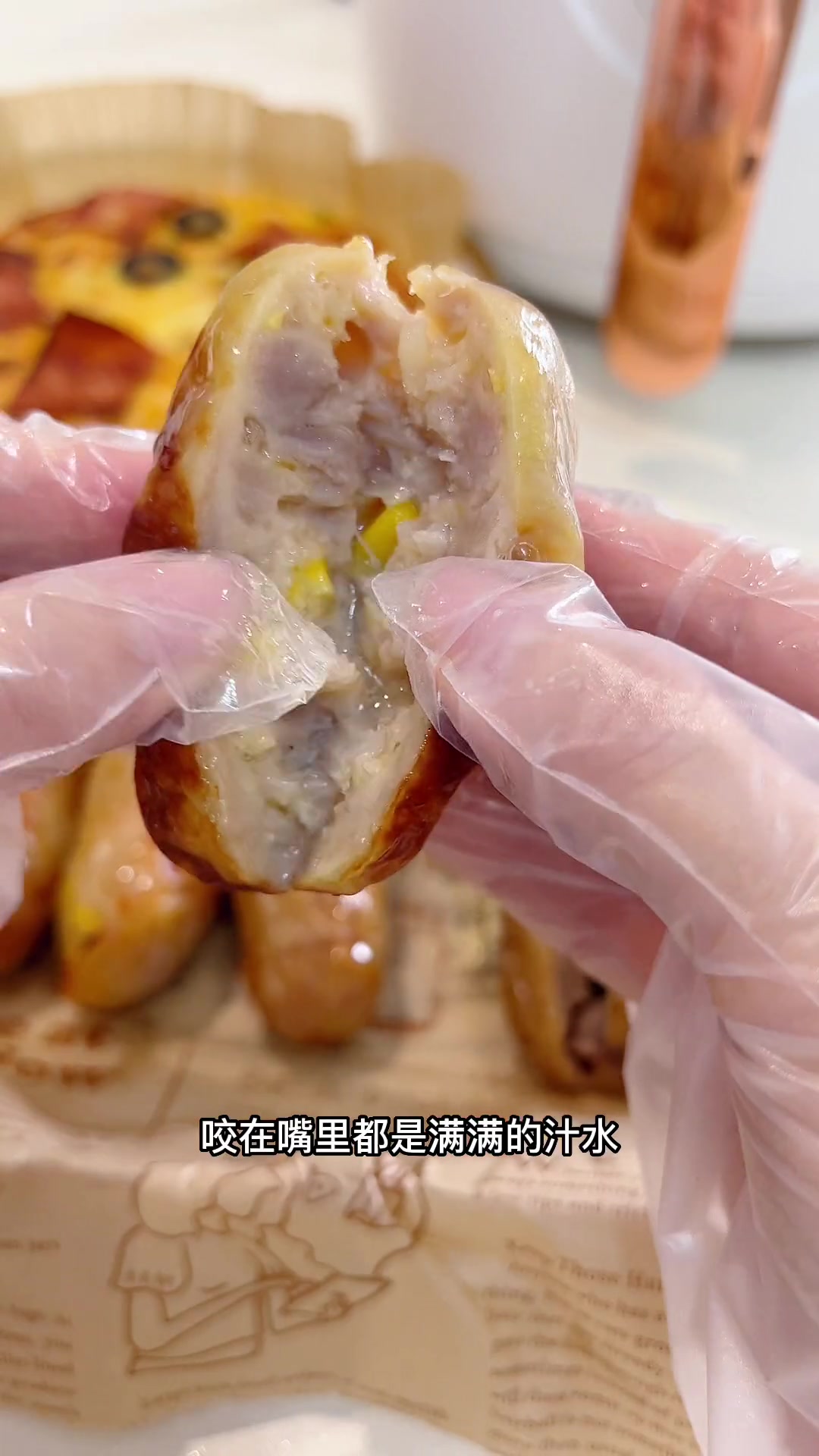口口爆汁的烤肠太香了吧!没有淀粉的香肠口感真的很绝 锋味派你就是大厨 烤肠