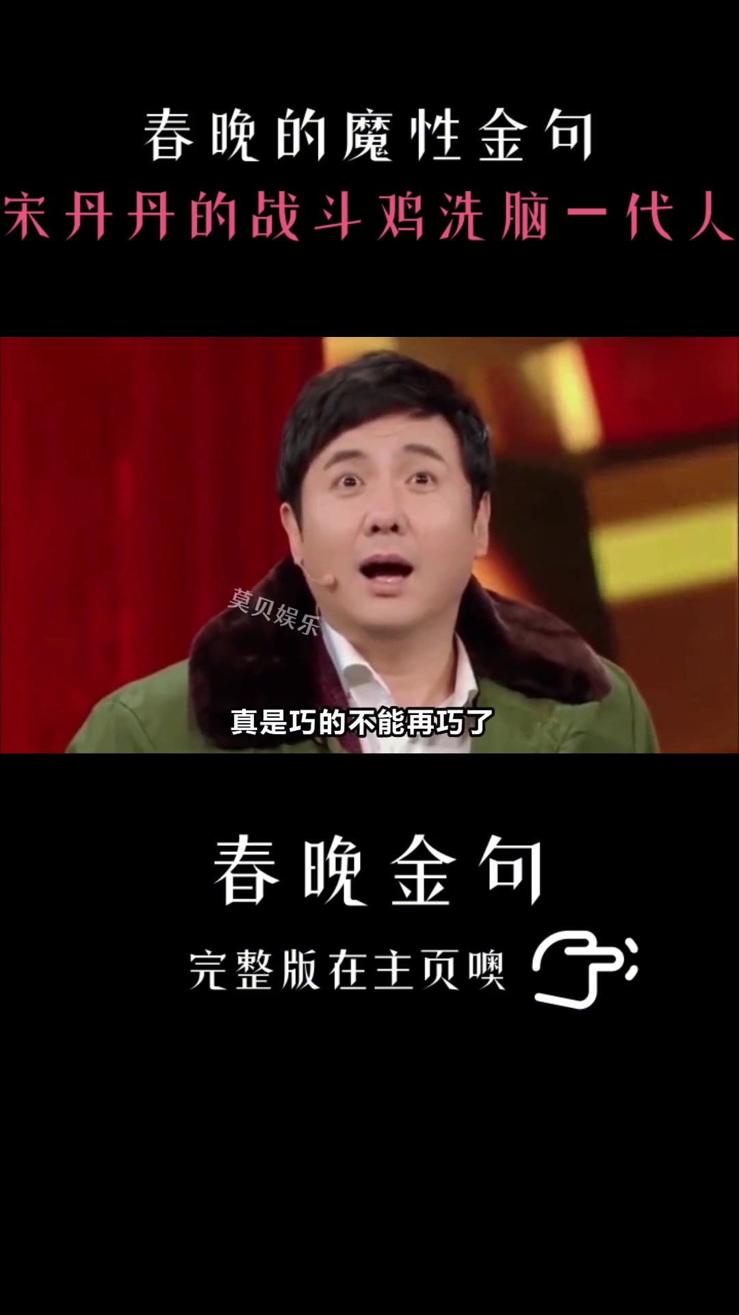 春晚金句有多魔性:宋丹丹的战斗鸡洗脑一代人,沈腾春晚金句频频 赵丽蓉 冯巩 想死你们了 黄