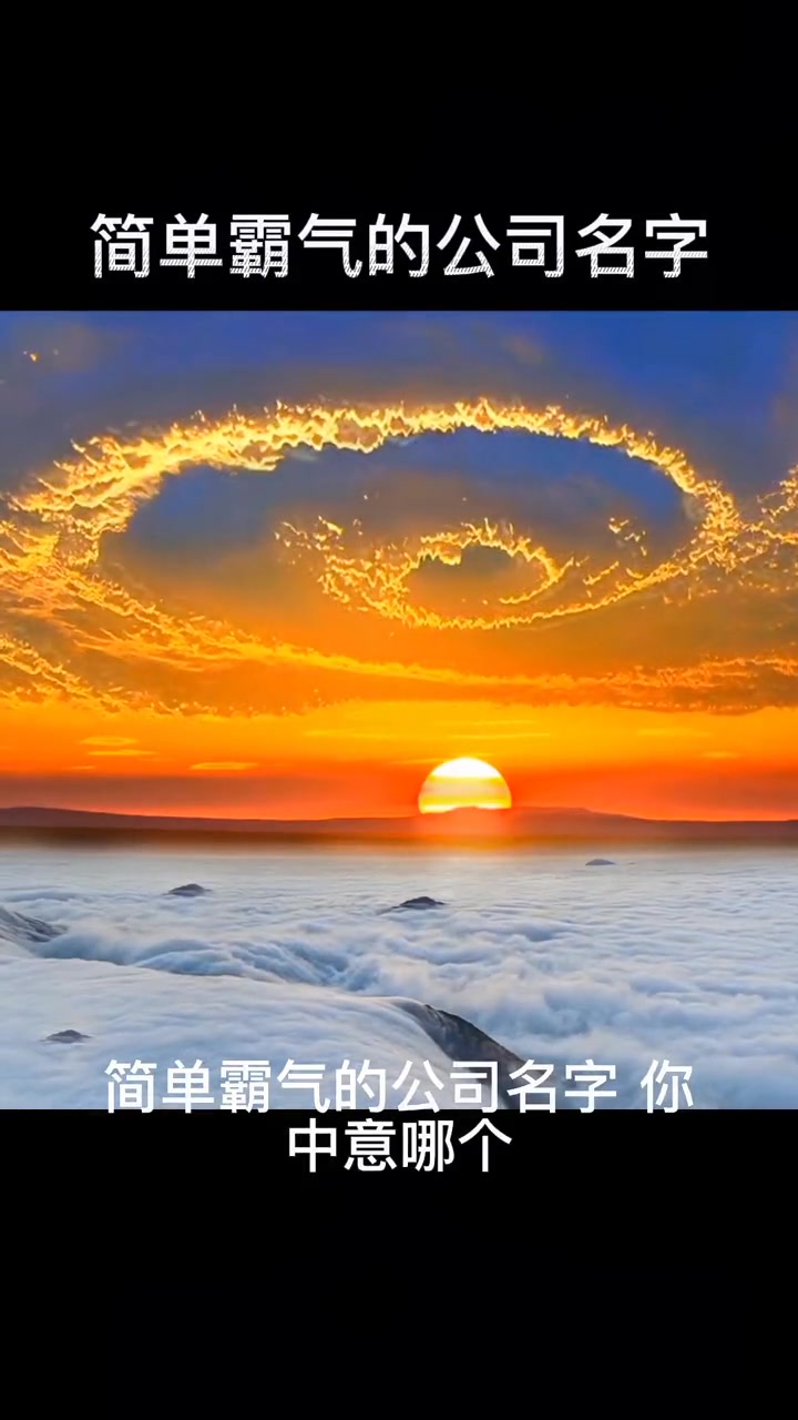 第69集|简单霸气的公司名字分享 起名 公司起名 商标起名 宝宝起名 取名