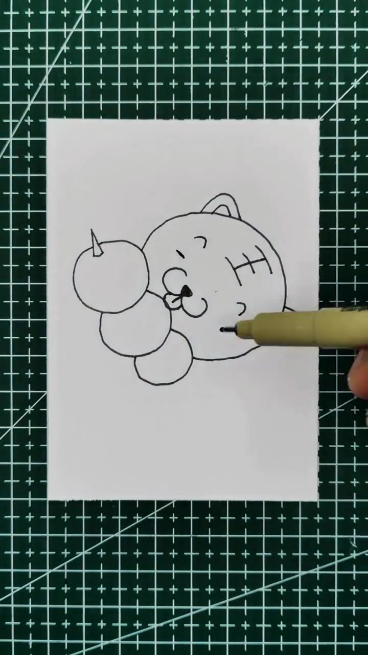 第29集|奶奶说到了吃冰糖葫芦的时候,离过年就不远了!小老虎吃冰糖葫芦简笔画来了!能吃上甜