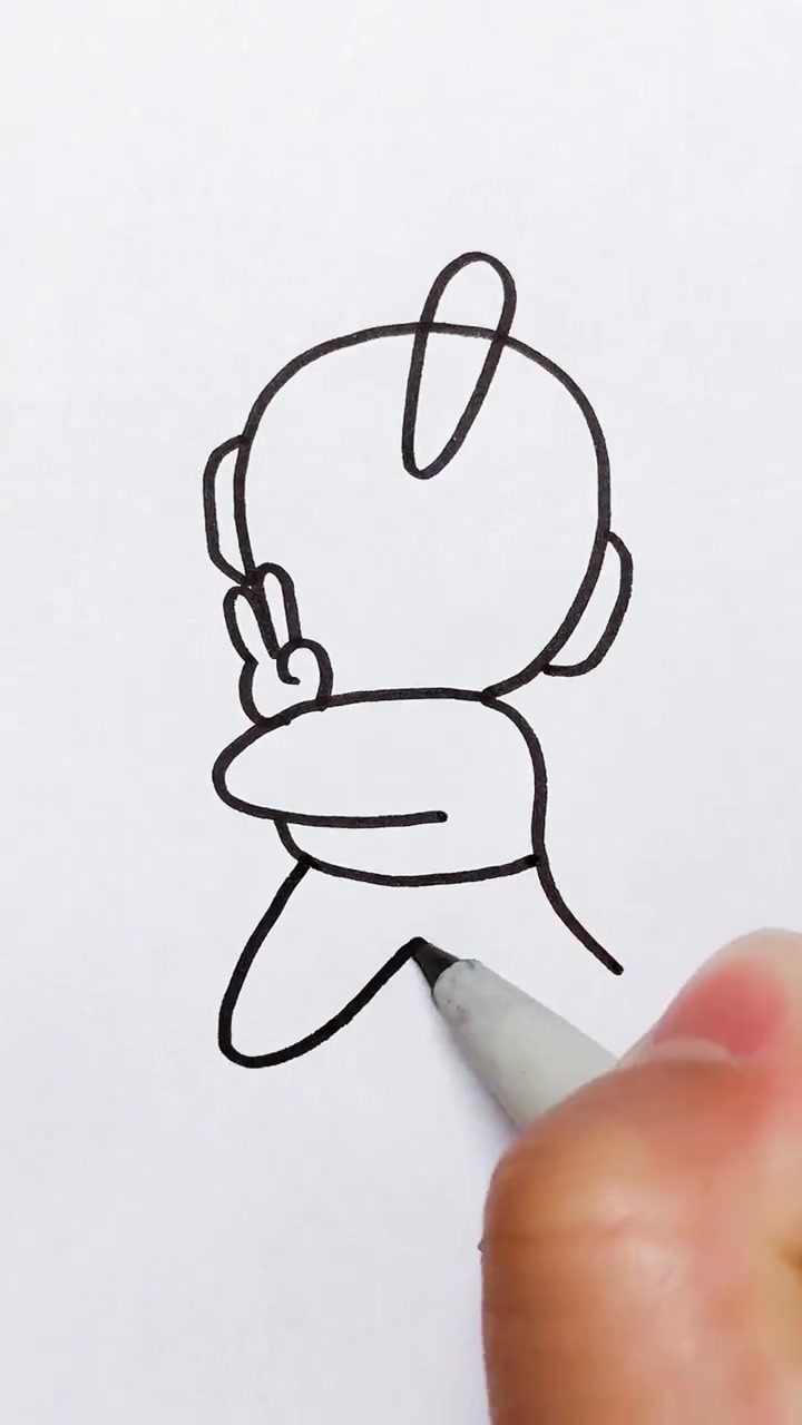 简笔画 一起学画画 想画就画 奥特曼来喽