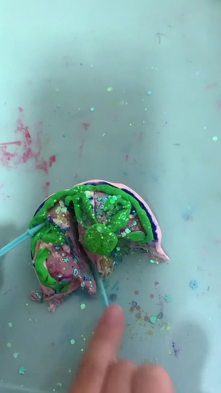 自己做的橡皮泥手工小蛋糕