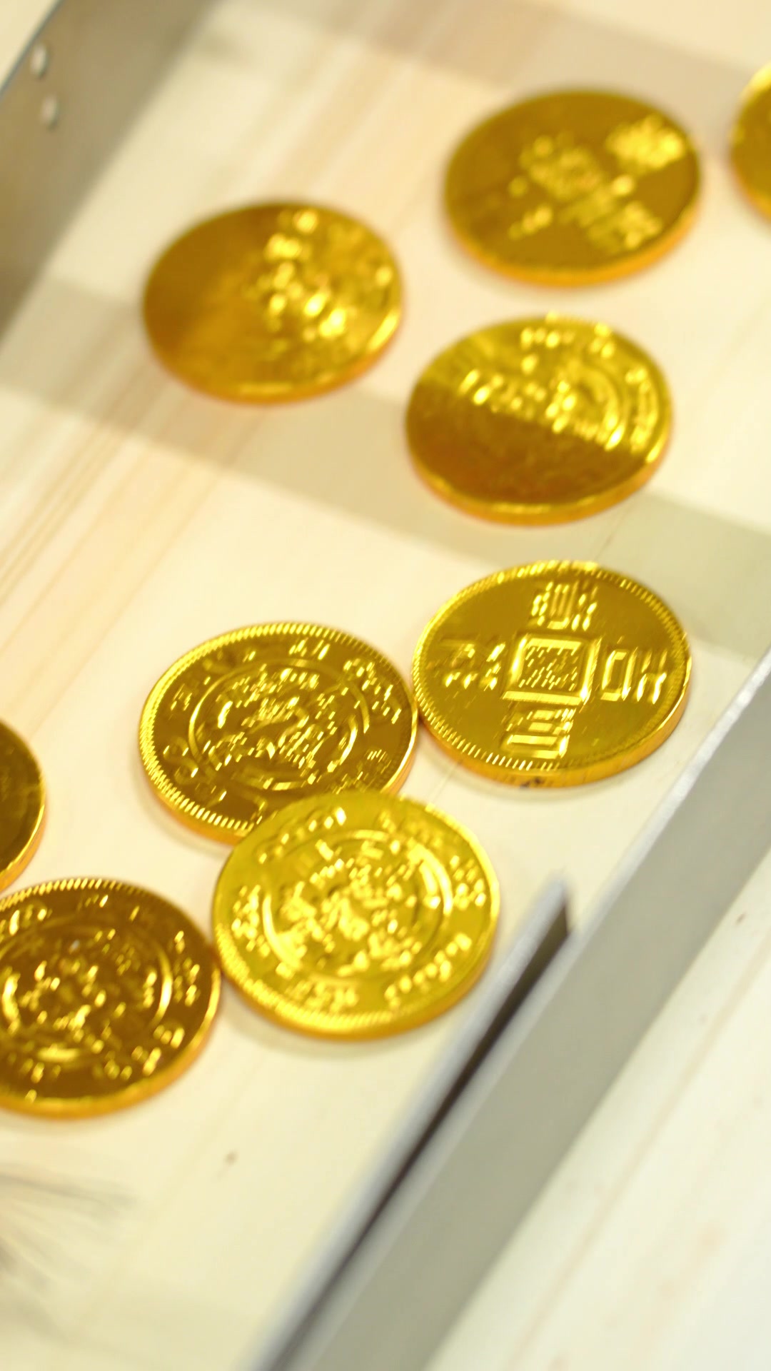 徐福记金币巧克力,尽享顺滑香醇#工厂实拍日常#