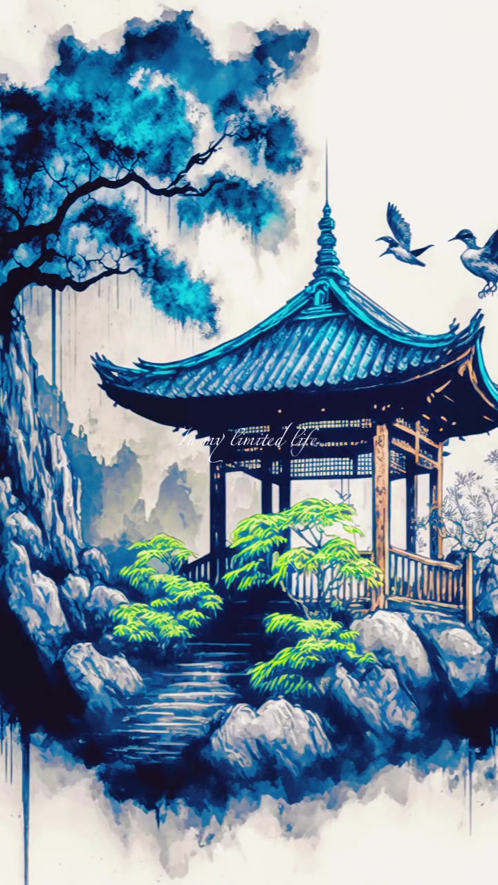 其实四季还是一样,只是跟你在一起的时候,秋风也温柔,冬雪也温柔。ai绘画 手机壁纸 欣赏美