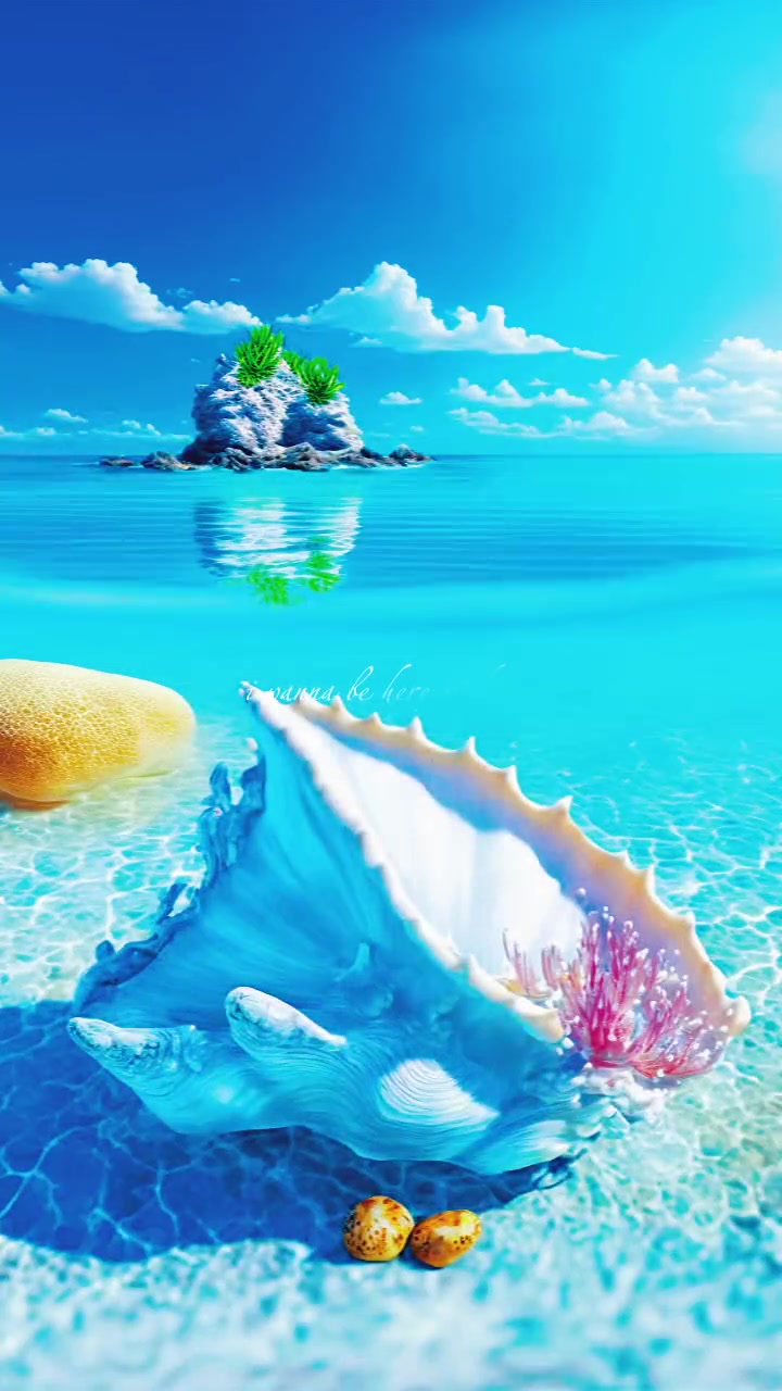 没有暗礁和风暴,那不是大海的性格;没有困难和挫折,就不是生活的全部。ai绘画 手机壁纸 愿