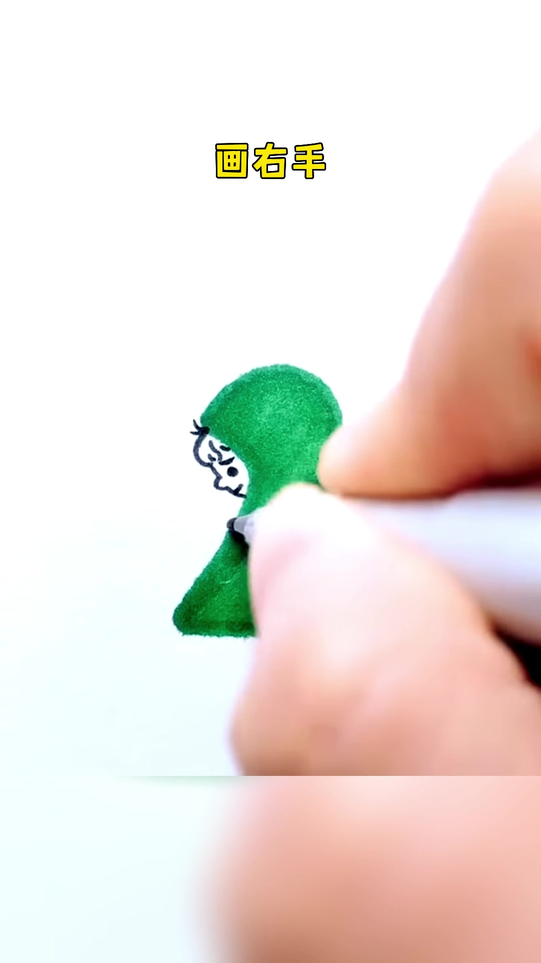 人物简笔画画法,简单几笔画一个雨中的小女孩,太有意境了!