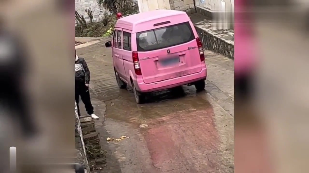 男子开粉色面包车进村卖这东西,遭村里小孩共同嫌弃