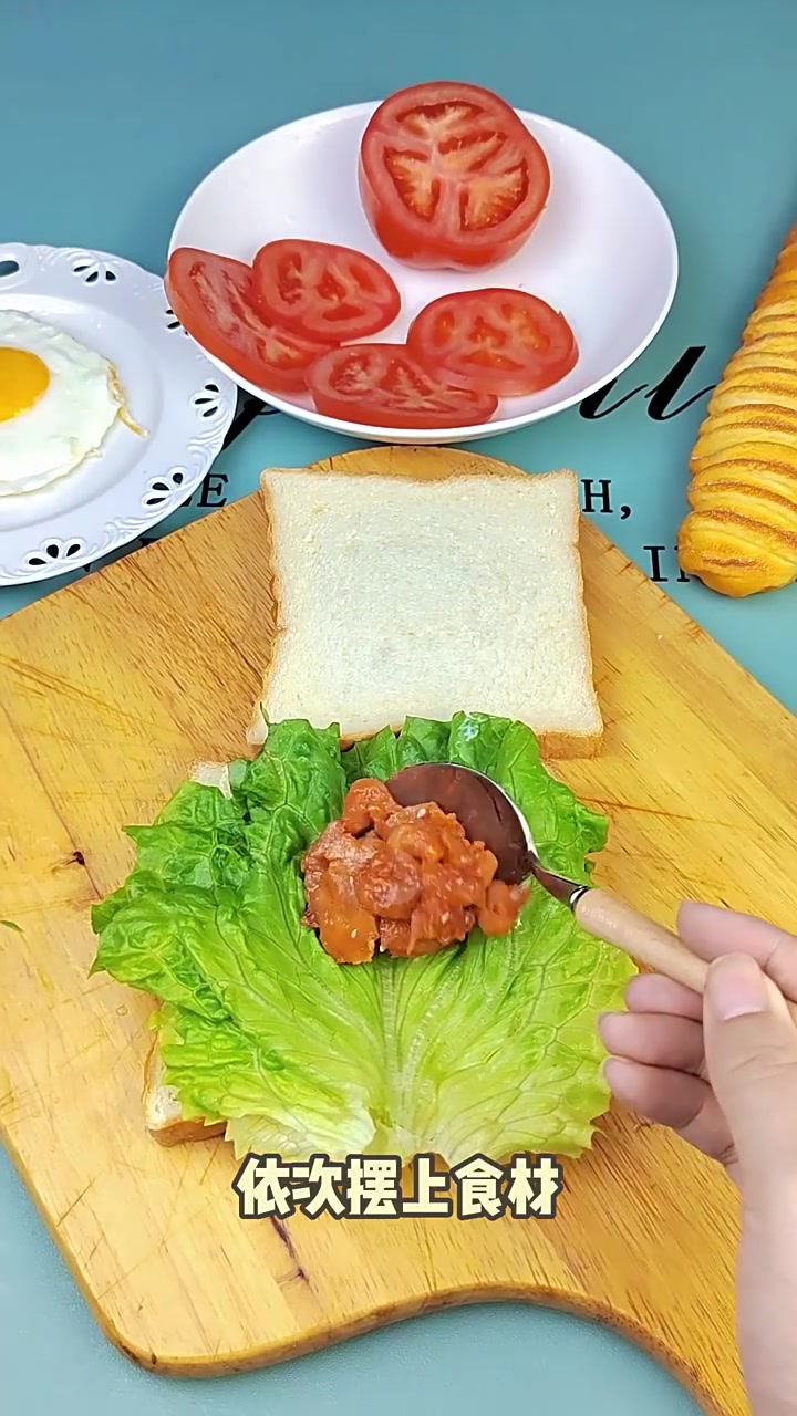 千尊食品奥尔良风味烤鸡腿肉三明治早餐
