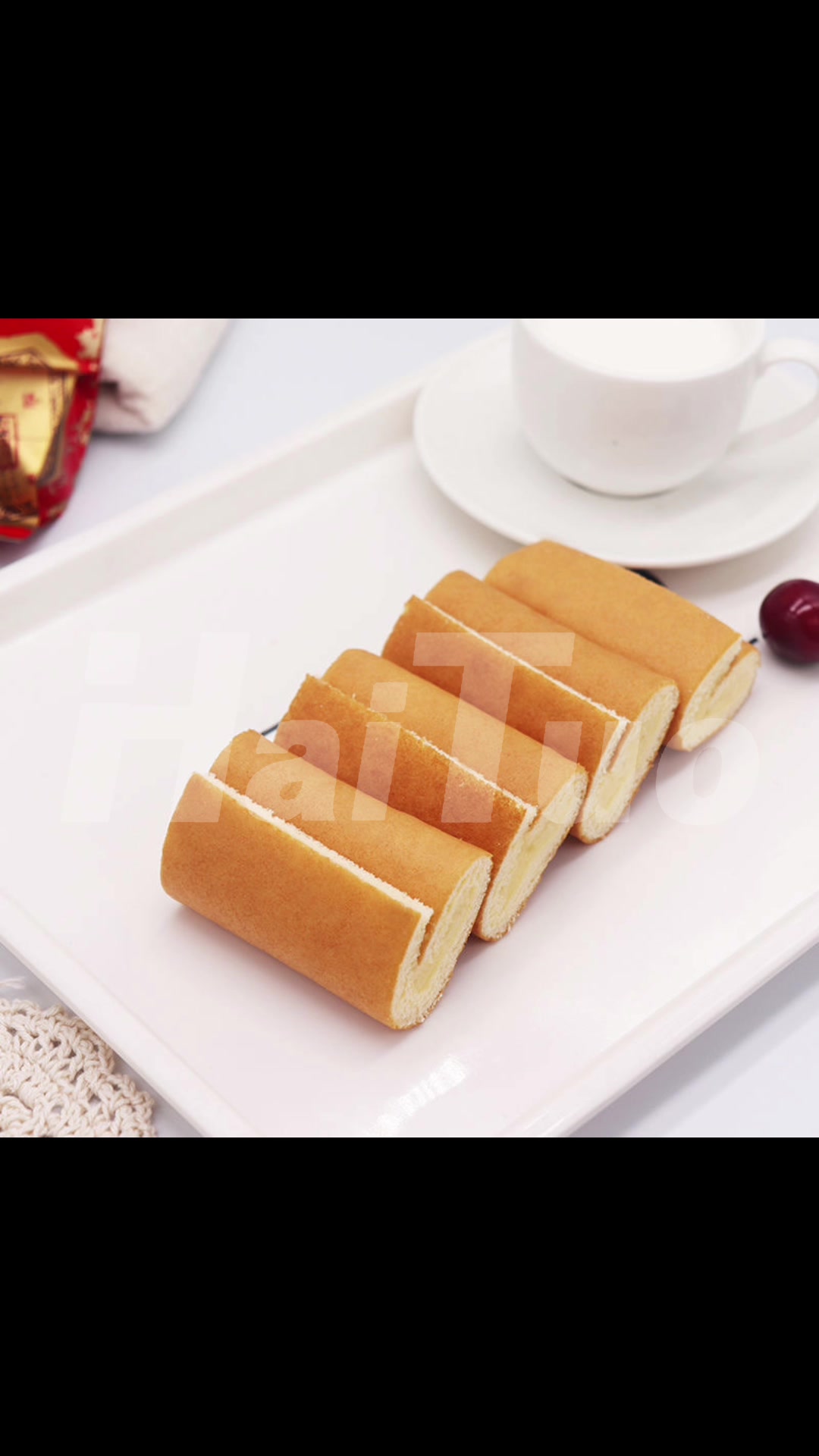 慕斯蛋糕、戚风蛋糕、瑞士卷、平盘蛋糕均可切割,海拓超声波。