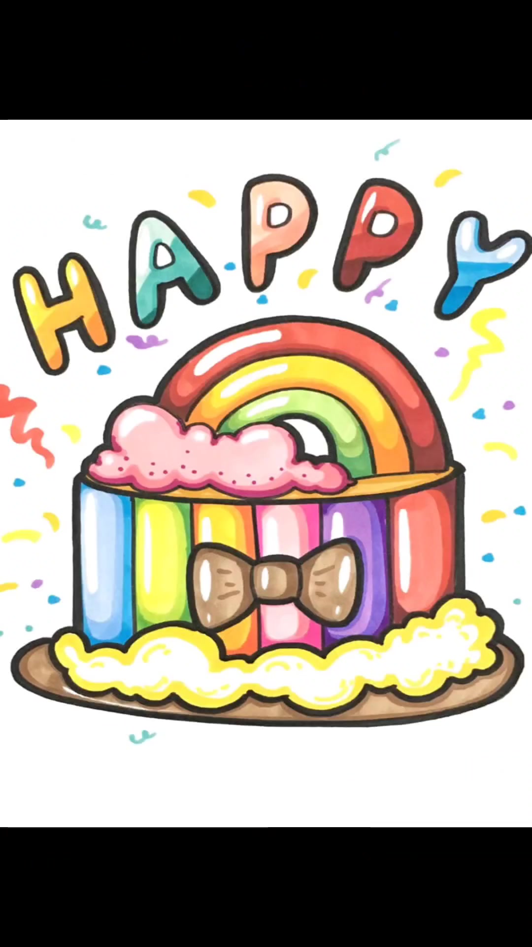 生日简笔画 手绘
