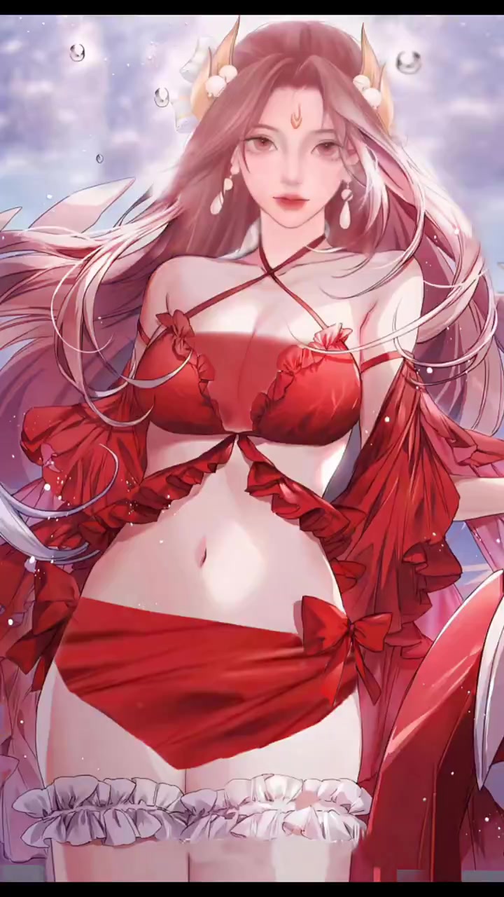 貂蝉穿上泳装