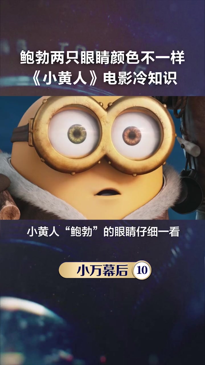 小黄人鲍勃的瞳孔颜色