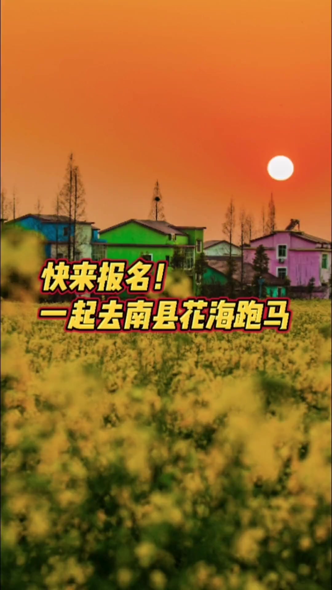 美景+健身!3月,来益阳南县花海一起“跑马”