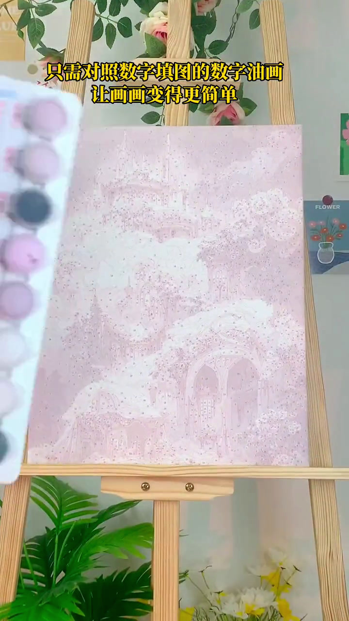 其实画油画也可以很简单,这个 数字油画 只需对照数字填图即可,自己也能画出美丽的画 想画就