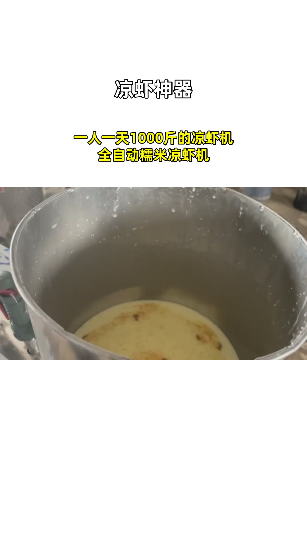 一人一天1000斤的凉虾机 全自动糯米凉虾机