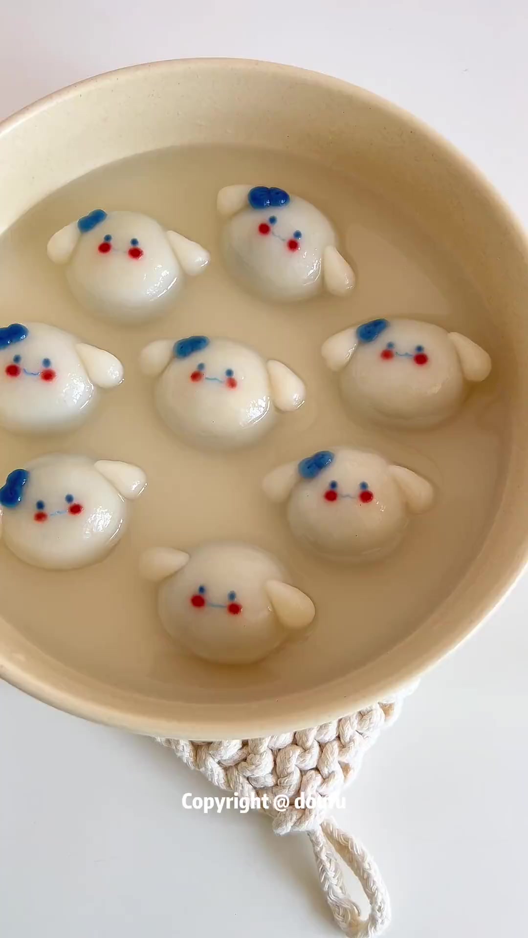 玉桂狗巧克力流心汤圆|可爱炸裂!