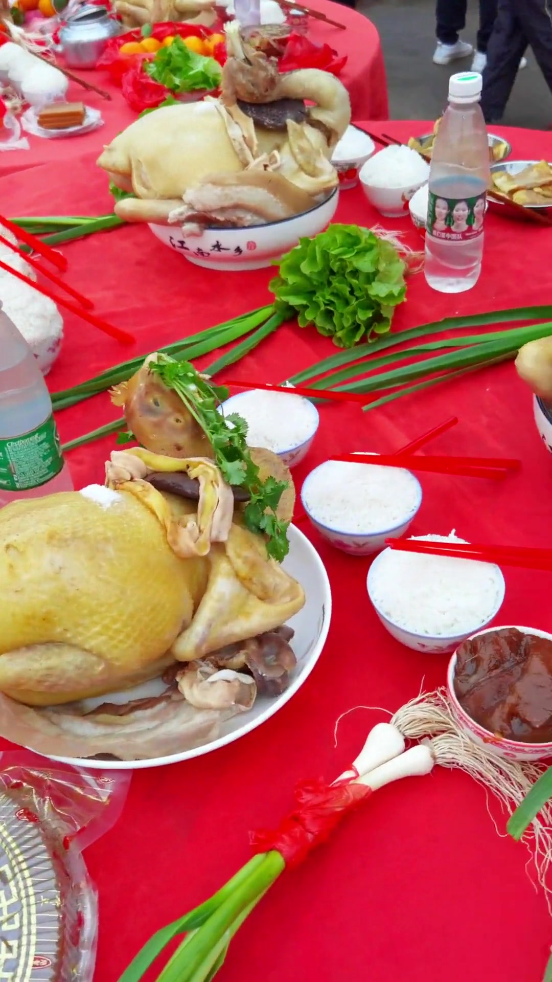 广东湛江年例民俗活动,廉江.安铺镇,坡贞塘村,一年一度的千鸡宴