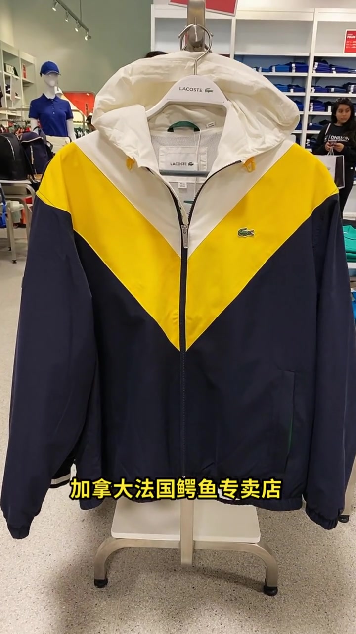 法国鳄鱼[gf]1f1e8[/gf][gf]1f1e6[/gf]专卖店,双层风衣,拼色设计