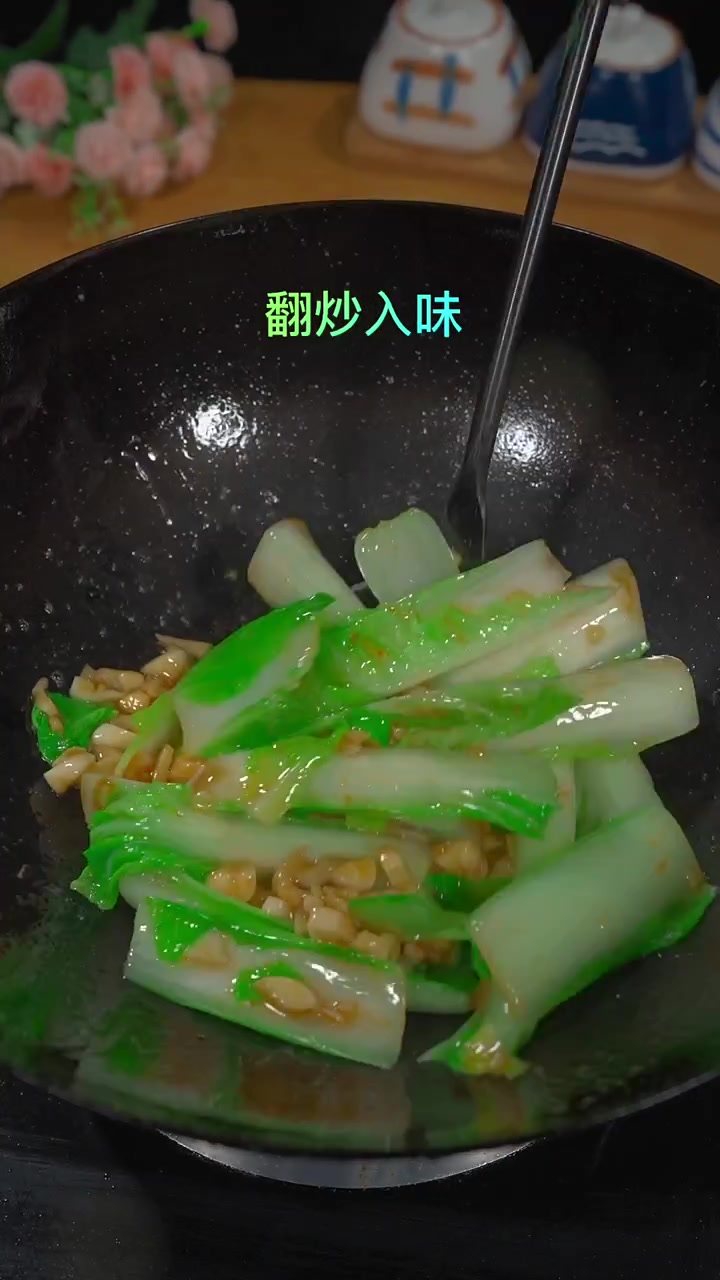 猪油炒小白菜 鲜甜可口 比大鱼大肉好吃