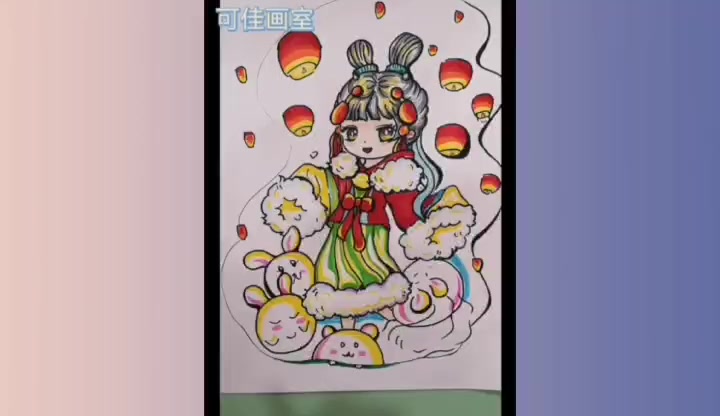卡通漫画——元宵节