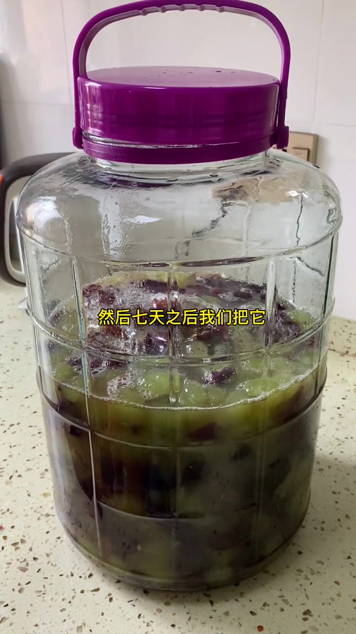 葡萄的季节到了,花120块m了20斤葡萄,在家自酿葡萄酒,做法超简单