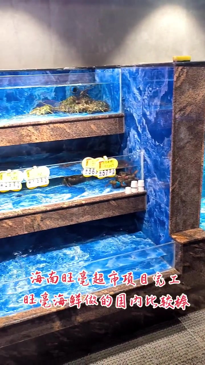 海鲜池 超市海鲜缸-海鲜缸-鱼缸设计制作-海鲜鱼缸-饭店海鲜池