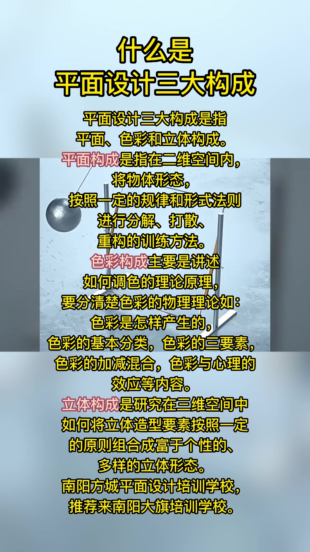 南阳西峡平面设计的三大构成是什么?