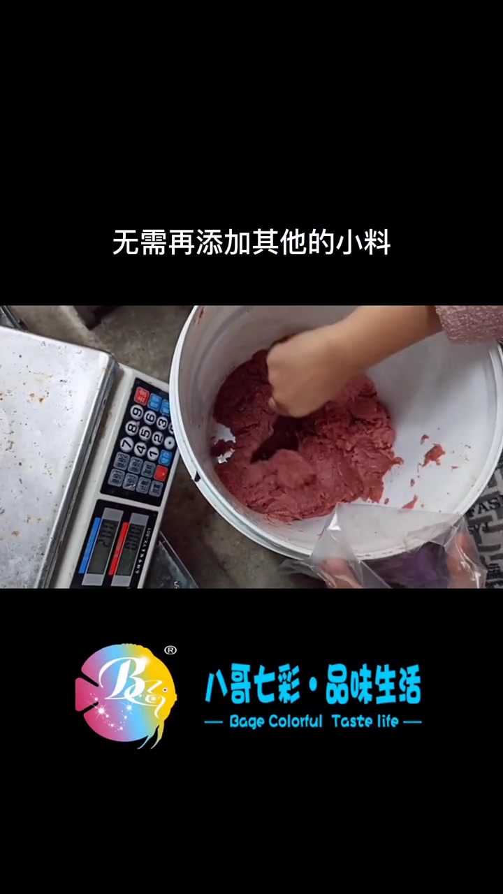 牛心汉堡:七彩神仙鱼的最爱,可以自己动手做的鱼食,喜欢的朋友点赞转发