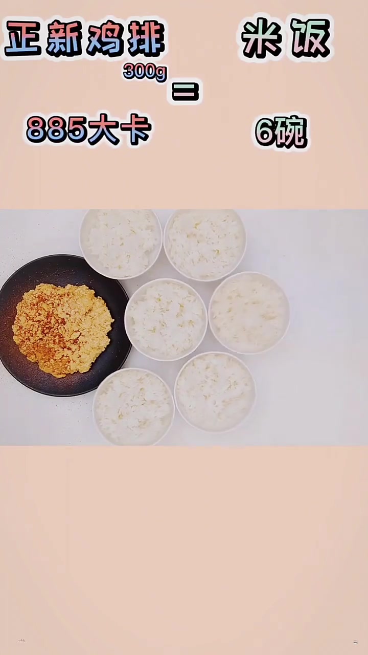 鸡胸肉的热量本身很低,但是裹上淀粉炸过之后就……