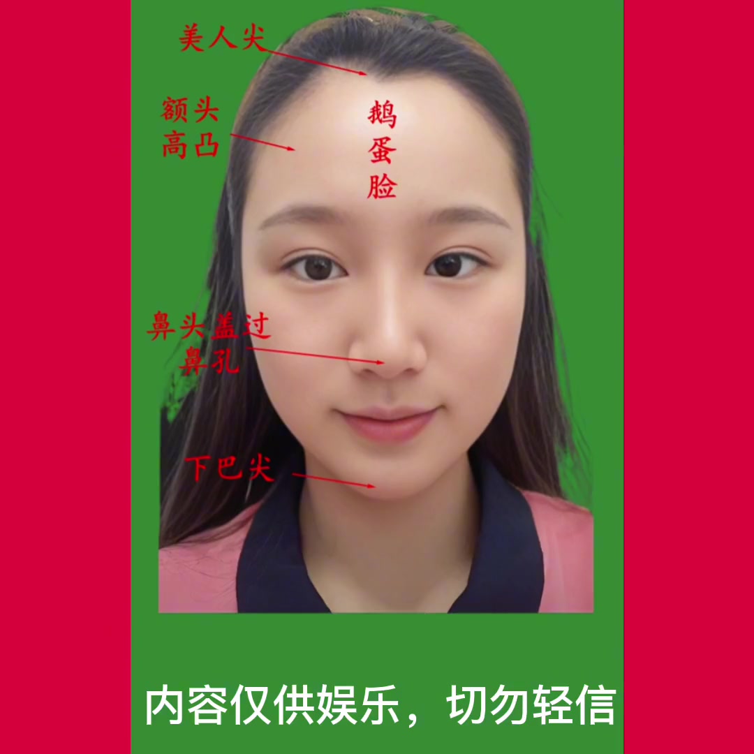 鹅蛋脸的女人!内容仅供娱乐,切勿轻信 #面相  #相由心生  #识人术