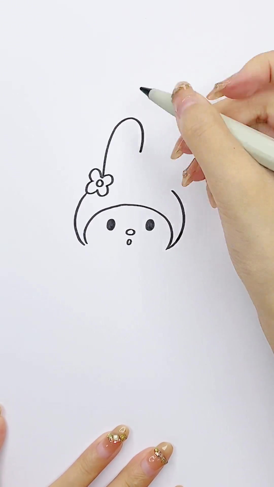 美乐蒂菲梦少女简笔画