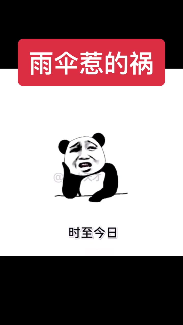 818新潮好物节 搞笑动画 搞笑 沙雕 表情包 搞笑视频 逗比 雨伞