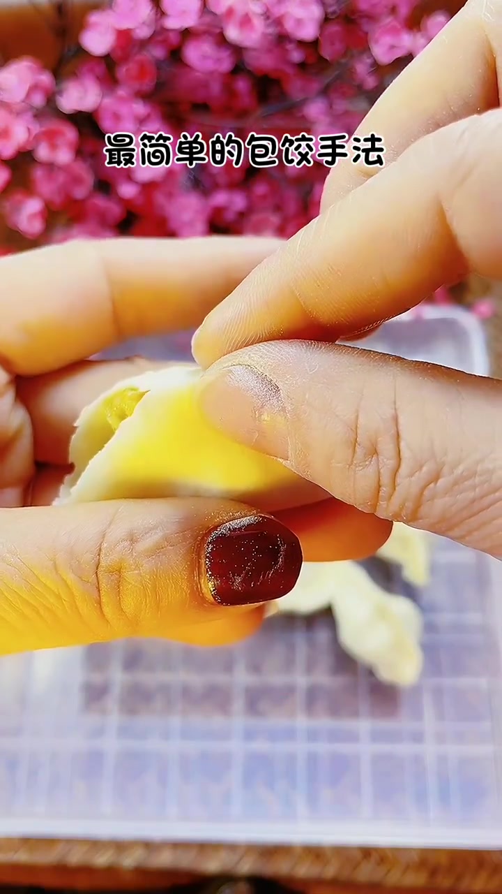 一学就费最简单的包饺子手法