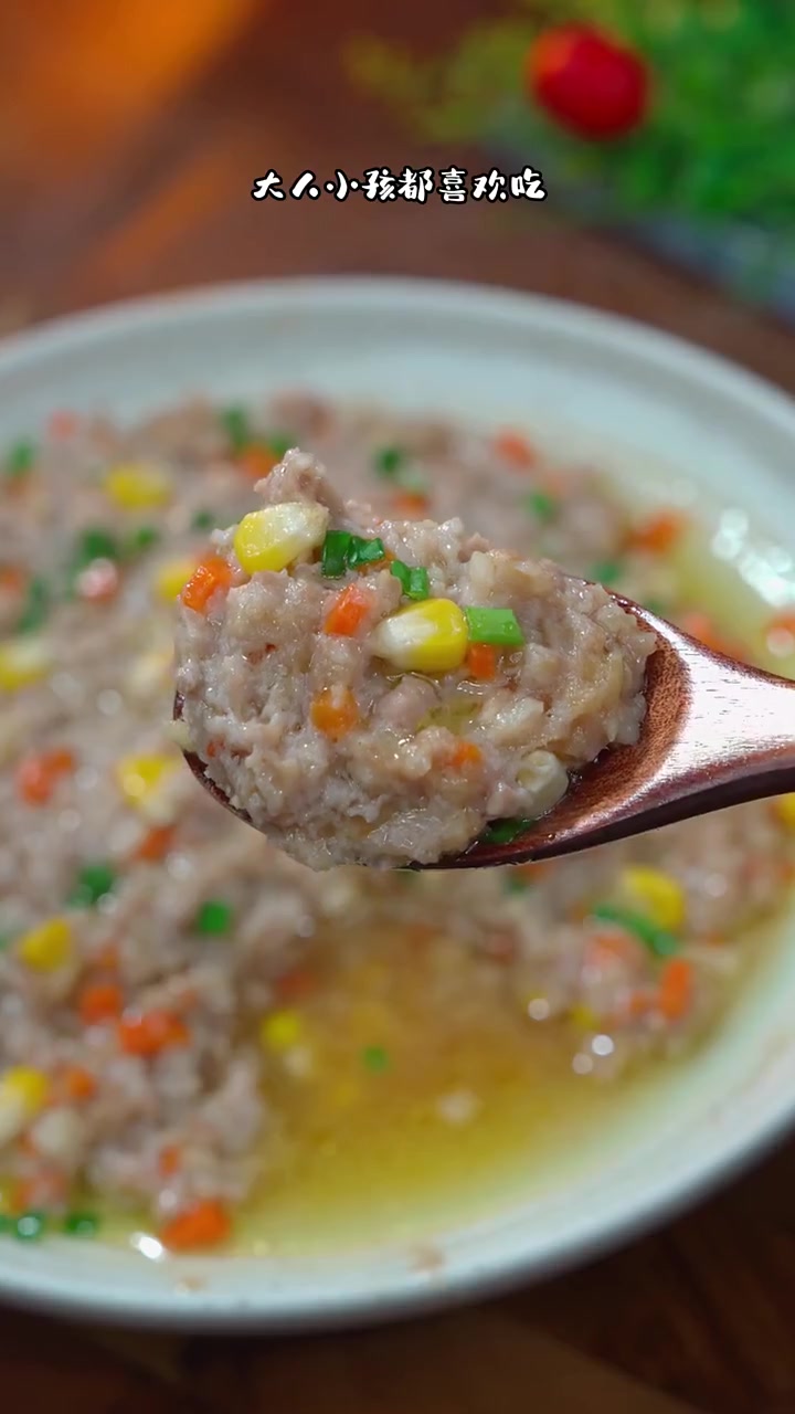 马蹄蒸肉饼