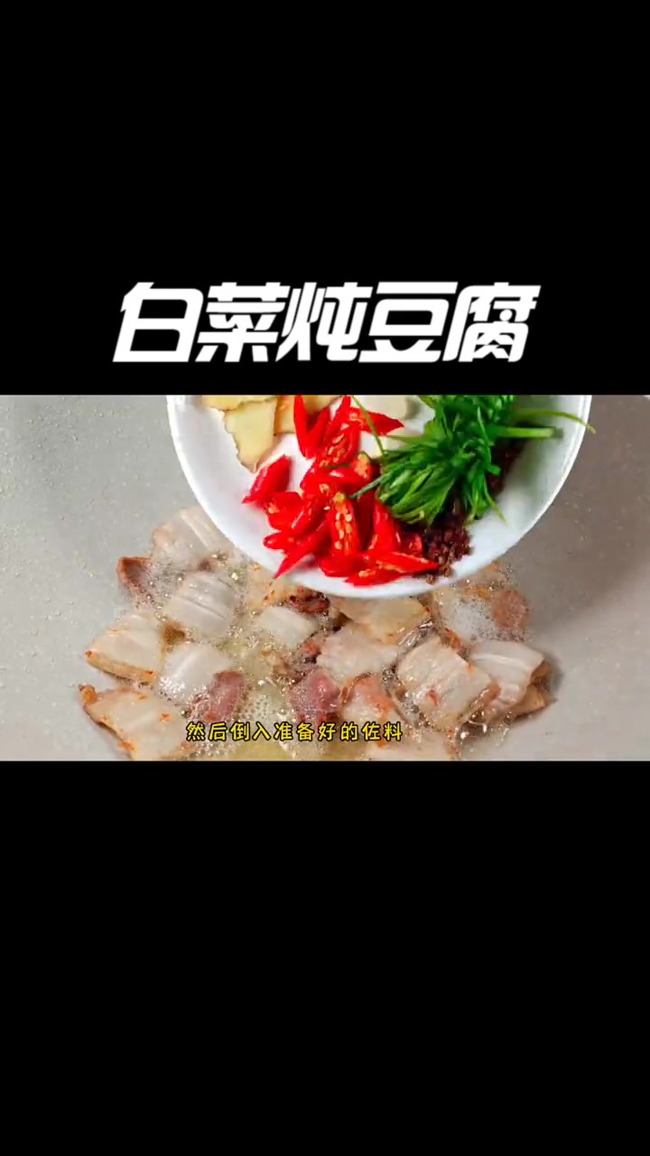 一到冬天,就馋这道白菜炖豆腐,香辣爽口,一周吃八次都不腻 白菜炖豆腐 秋冬美食大赏 猪肉白