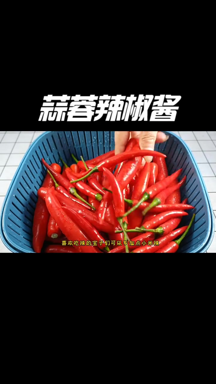 自制蒜蓉辣椒酱,香辣爽口,无论是拌饭拌面还是做菜都好吃 自制辣椒酱 蒜蓉辣酱 美味下饭菜 