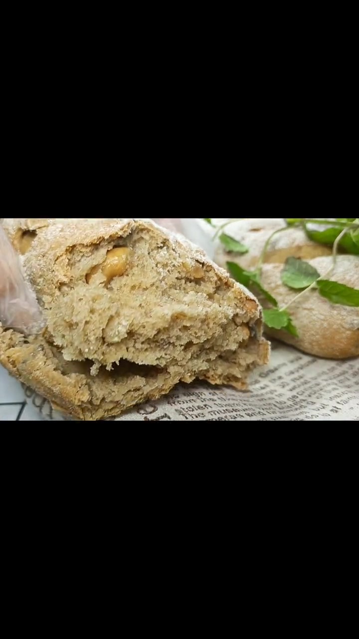 不用揉面,只需拌一拌就可以做的全麦面包,浓香酥脆热量又低 全麦面包 减脂早餐 我爱面食