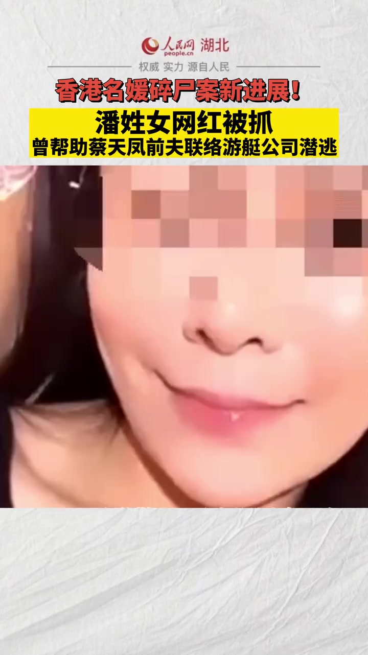 香港名媛碎尸案新进展!潘姓女网红被抓:曾帮助蔡天凤前夫联络游艇公司潜逃。香港名媛 真实案件