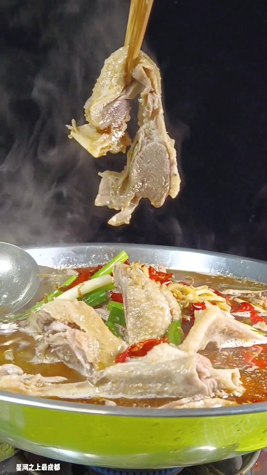 整天大鱼大肉的吃腻了来尝一下,我们河南信阳名菜 固始汉鹅块吧!菜品汤鲜味美 固始汉鹅块 美