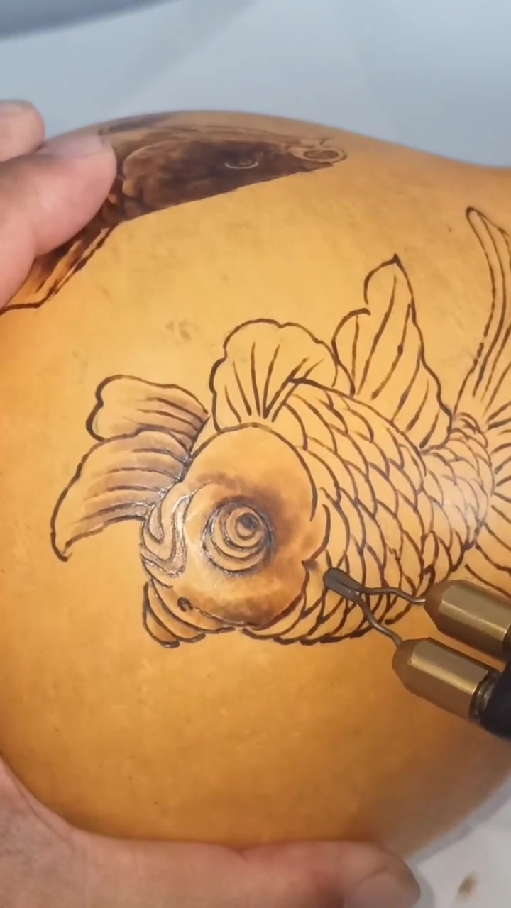 葫芦上烙金鱼教程链接