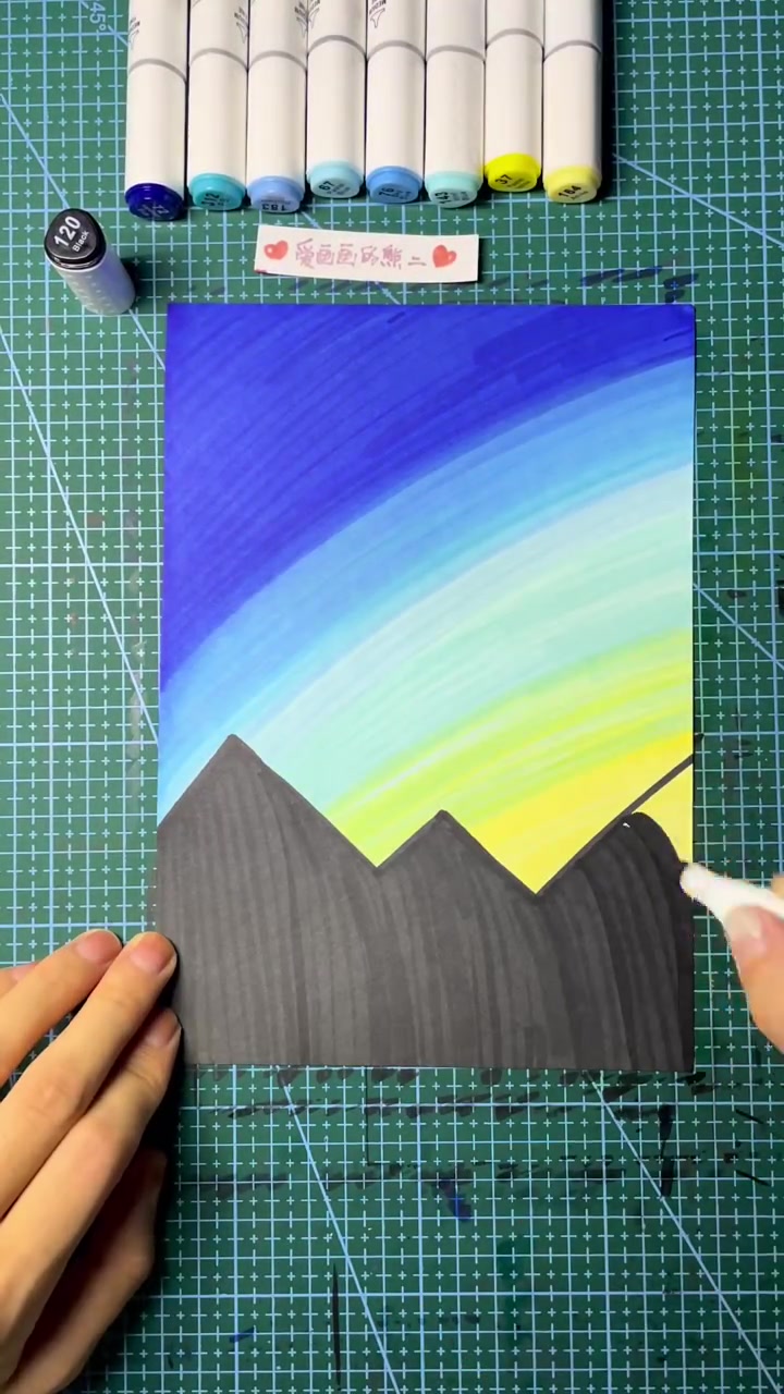 一看就会的马克笔画风景,你学废了吗