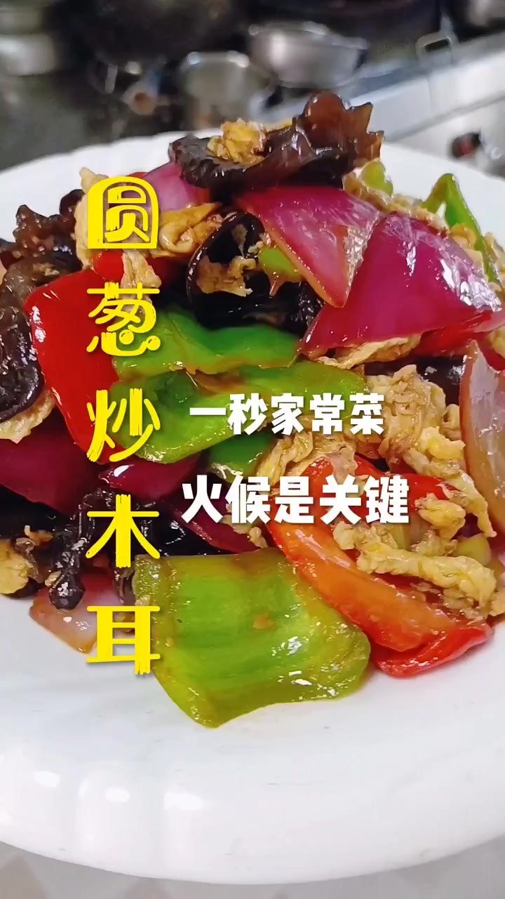 圆葱炒木耳 家常小菜家常做 感谢官方推广
