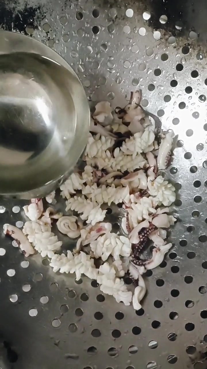 鱿鱼花切法